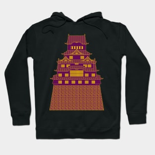 Purple Himeji Castle Hoodie